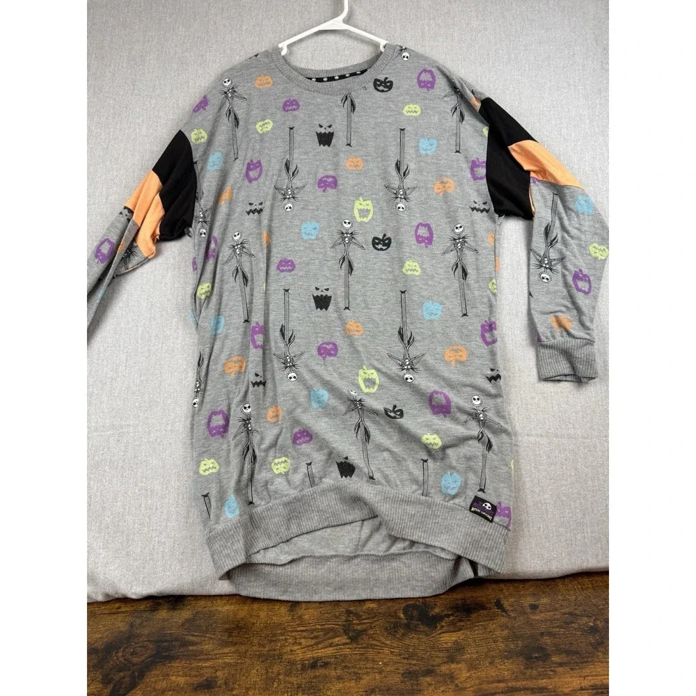 Disney Nightmare Before Christmas‎ Sweater Sleep Tee Nightie Large Pajama PJ